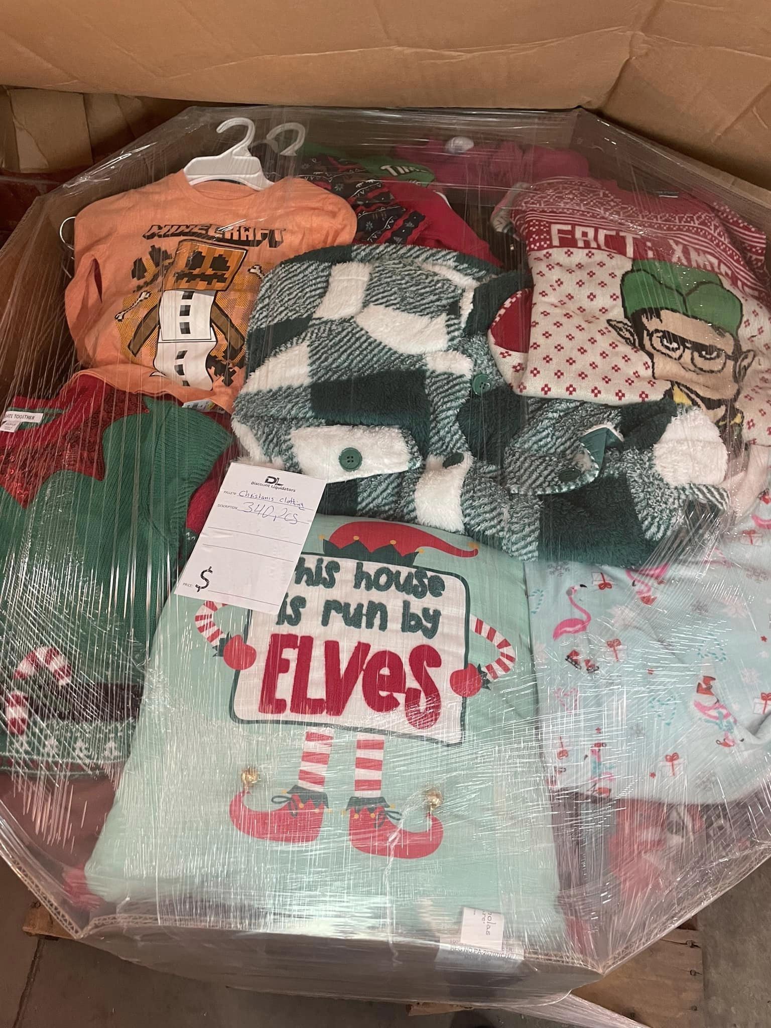 Christmas Clothing Pallet